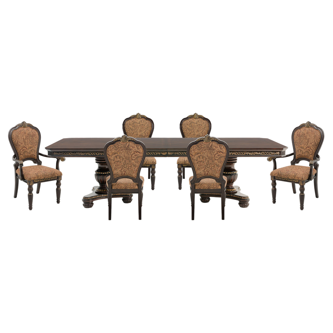 1808-112*7 7pc set (TABLE + 2 ARM + 4 SIDE CHAIRS) - 1808-112*7