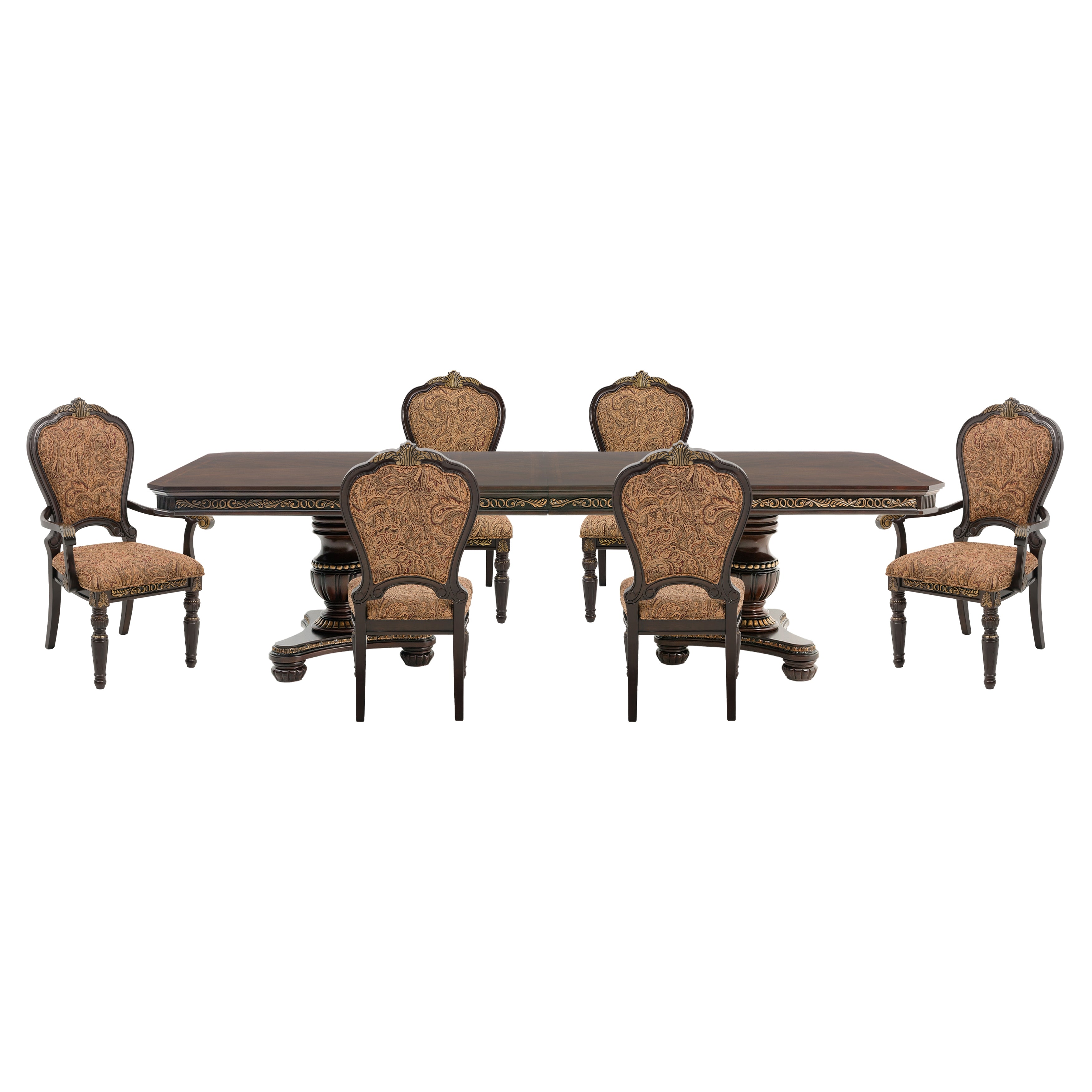 1808-112*7 7pc set (TABLE + 2 ARM + 4 SIDE CHAIRS) - 1808-112*7