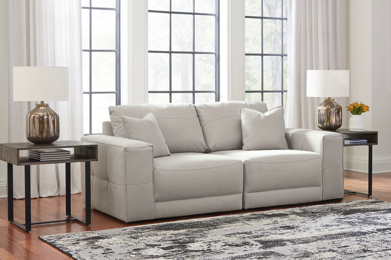 Next-Gen Gaucho Gray 2-Piece Sectional Loveseat - Ashley - Luna Furniture