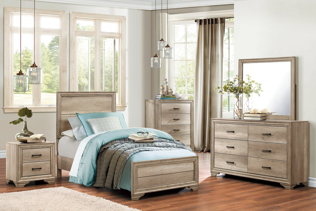 Lonan Natural Panel Youth Bedroom Set from Homelegance - Luna Furniture