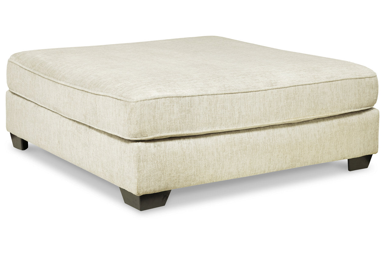 Rawcliffe Parchment 4-Piece Sectional with Ottoman - Ashley - Luna Furniture