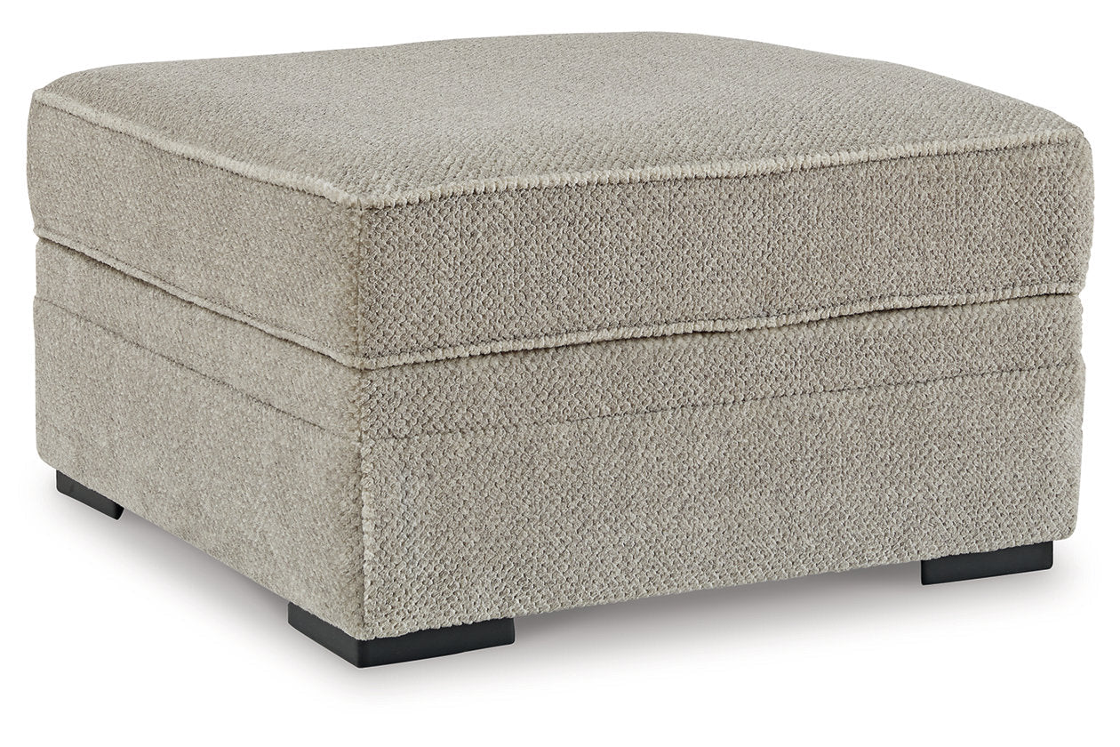 Calnita Sisal Oversized Swivel Chair and Ottoman - Ashley - Luna Furniture