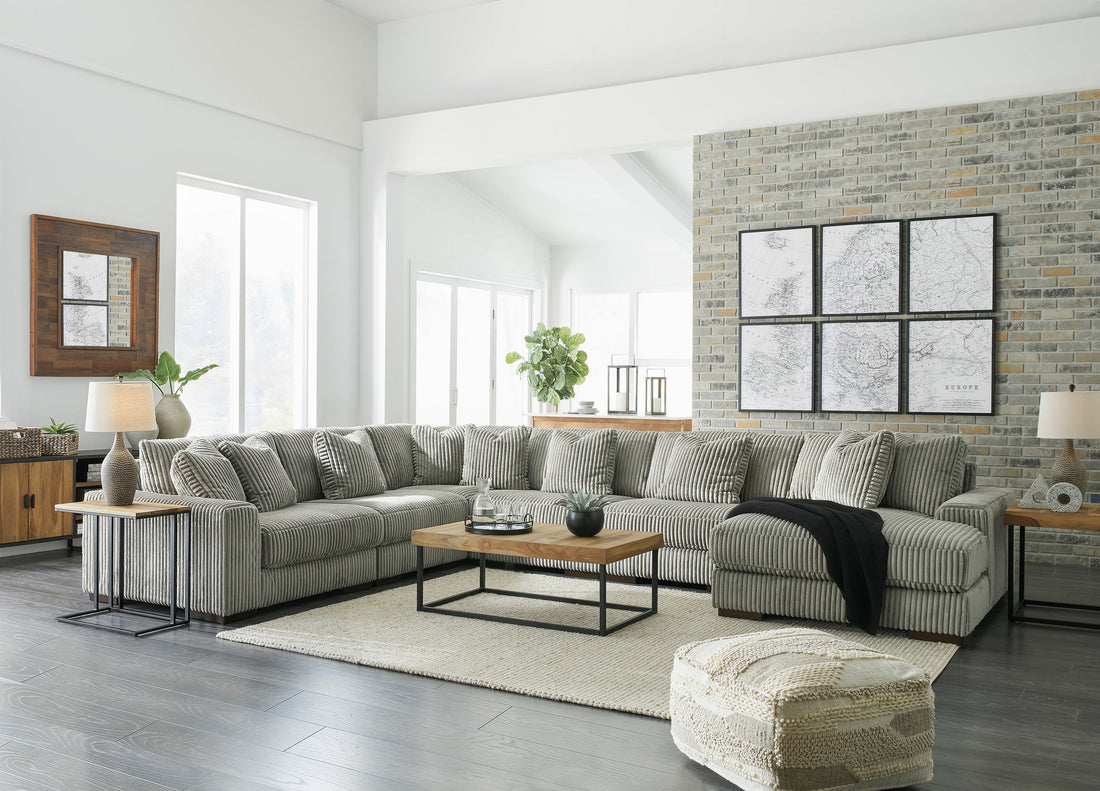 211-05 - 6pc Sectional RAF Chaise - 211-05 - 6pc Sectional RAF Chaise
