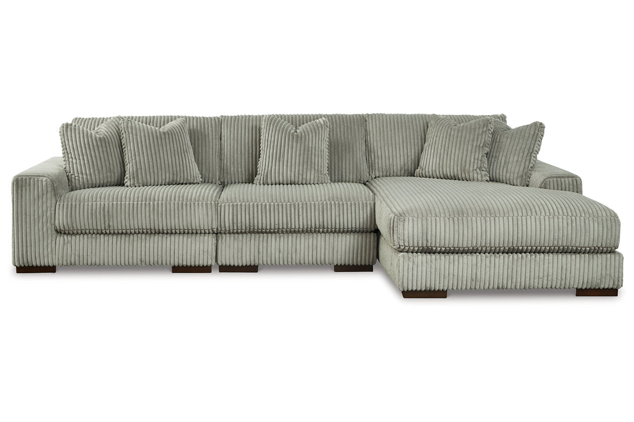 Lindyn Fog 3-Piece Sectional and Chair - Ashley - Luna Furniture