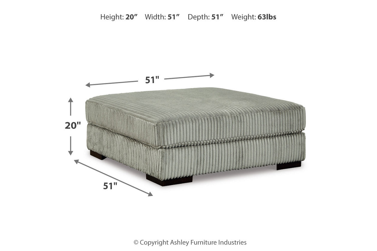 Lindyn Fog 5-Piece Sectional and Ottoman - Ashley - Luna Furniture