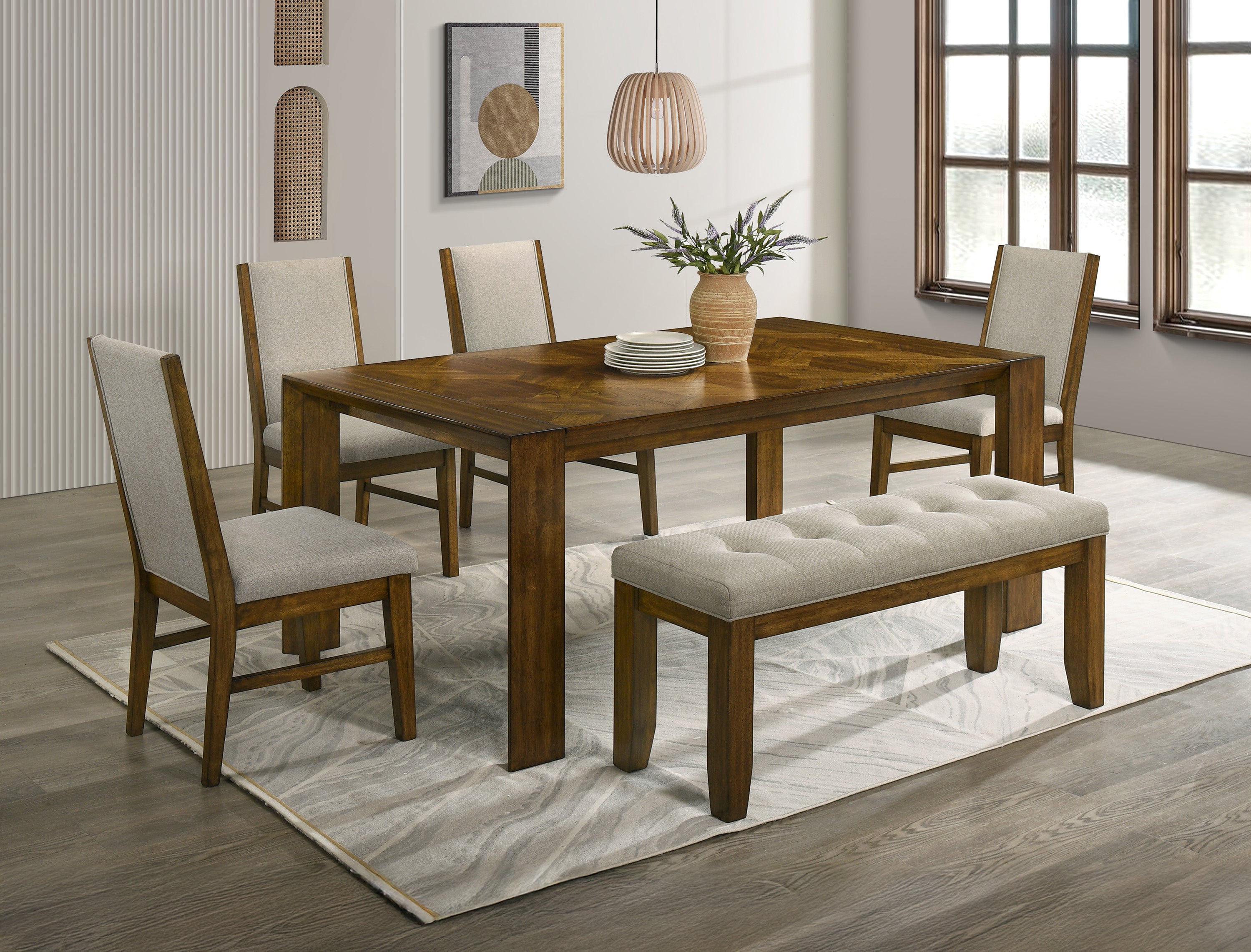 Hollister Brown Bench from Crown Mark - Luna Furniture