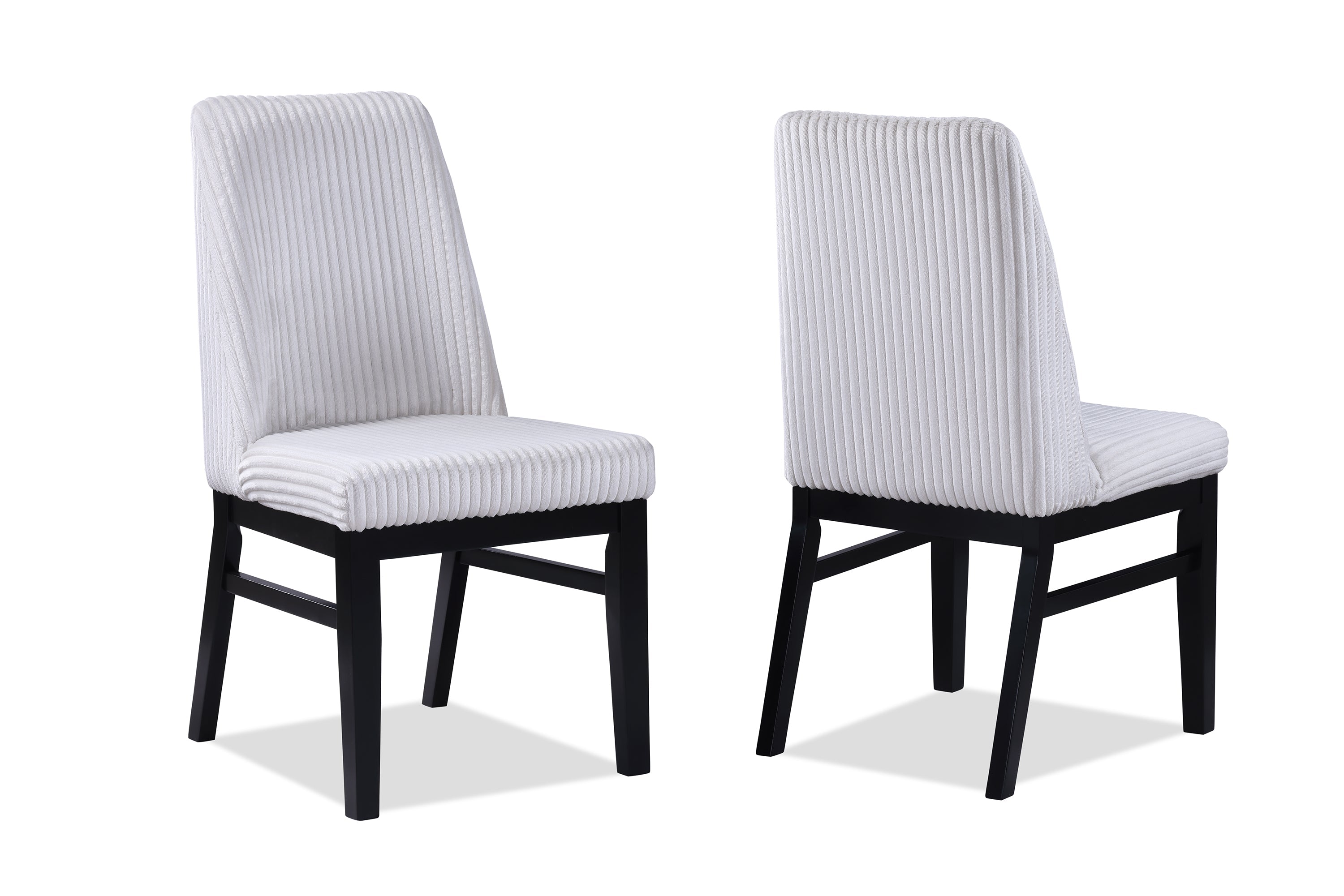 Hadley Black/White Dining Side Chair, Set of 2 from Crown Mark - Luna Furniture