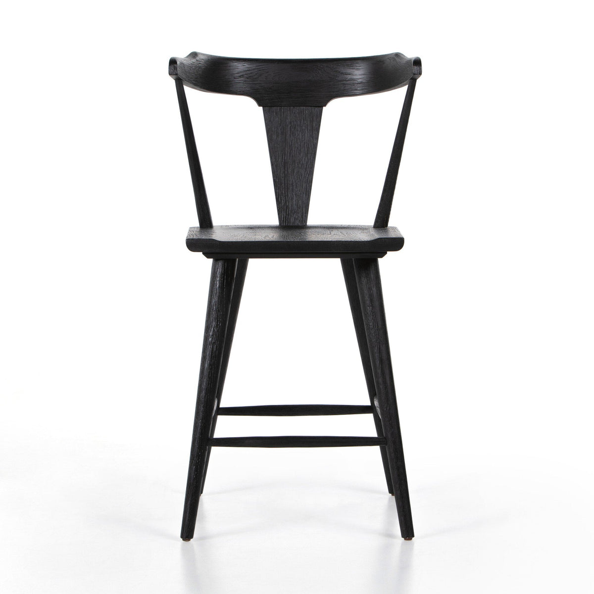 Ripley Bar + Counter Stool in Black Oak