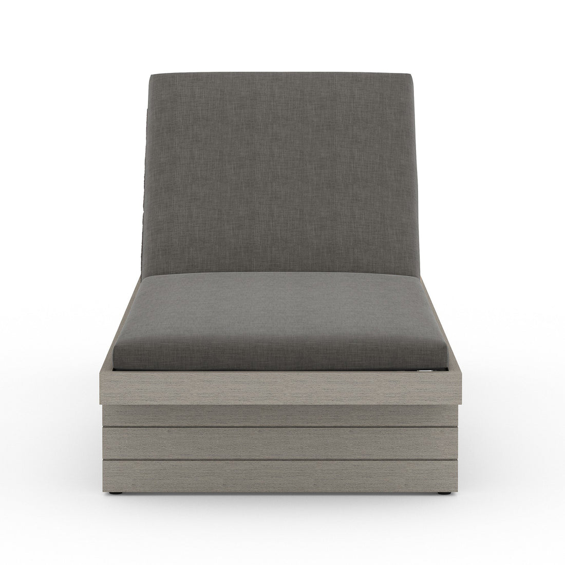 Leroy Outdoor Chaise - Weathered Grey in Venao Charcoal