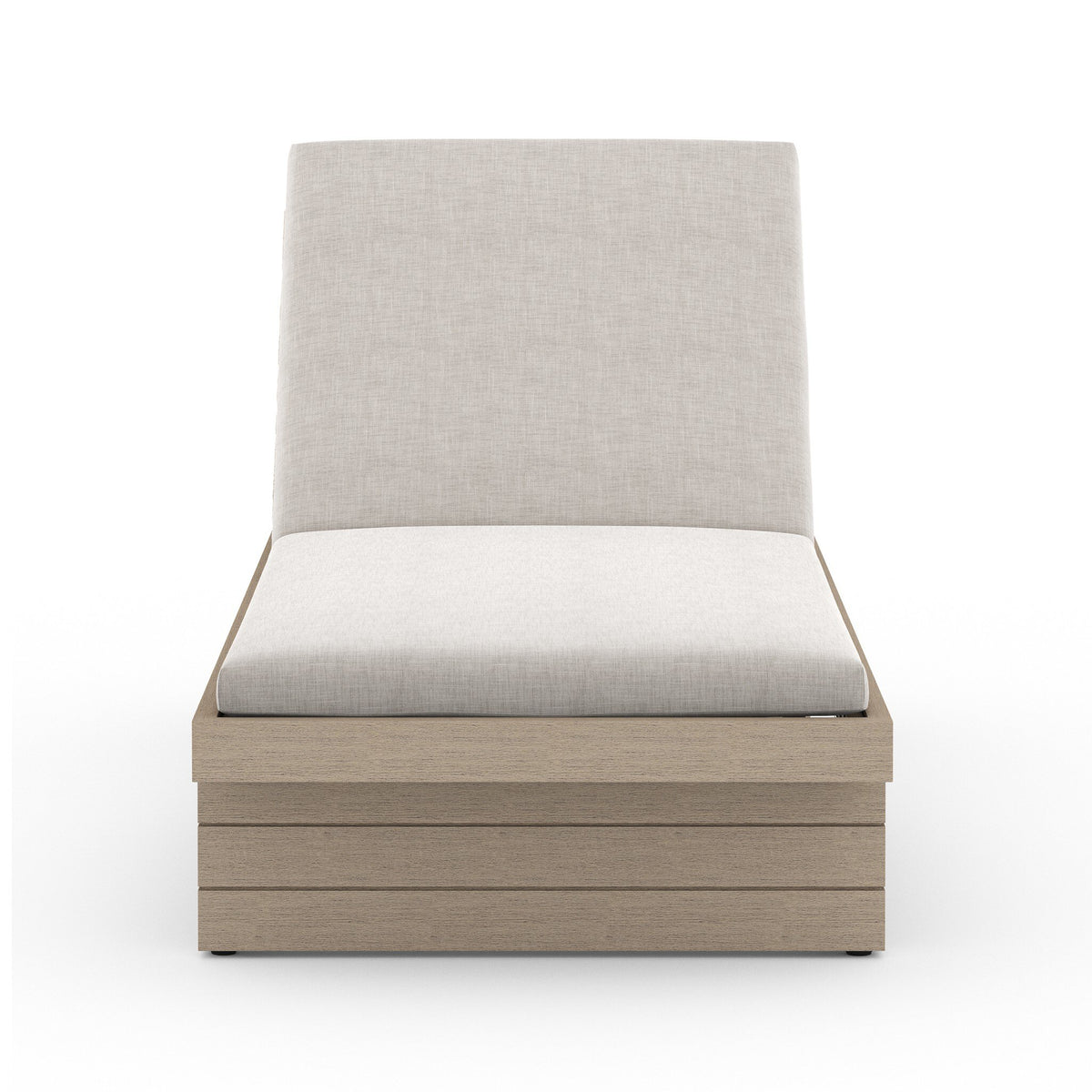 Leroy Outdoor Chaise - Washed Brown in Venao Grey