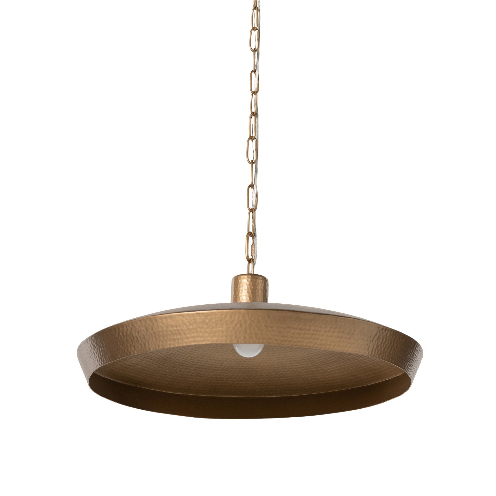 Eldon Pendant in Hammered Antique Brass