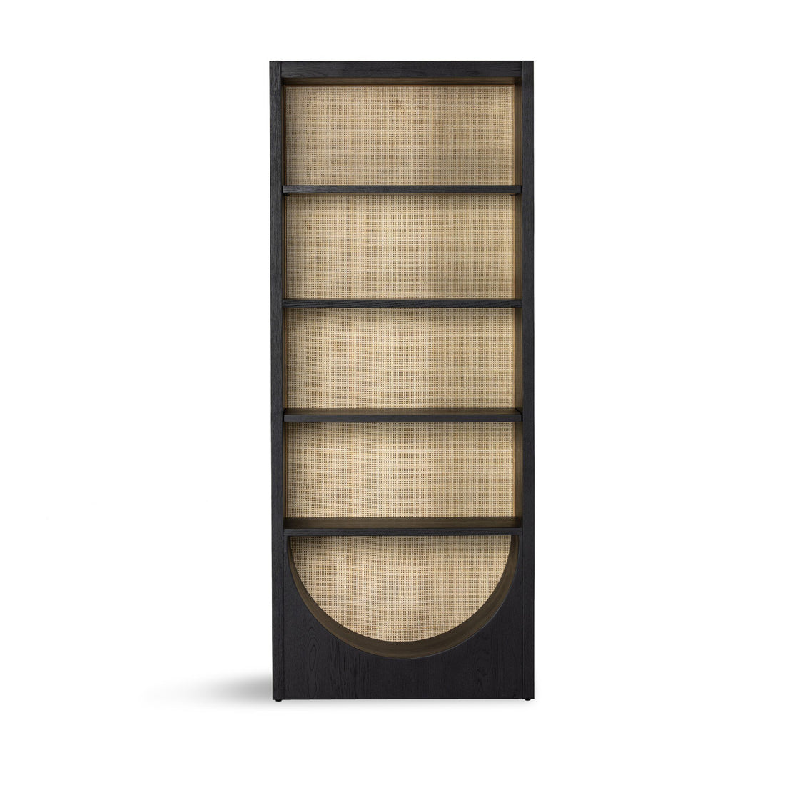 Higgs Bookcase in Brushed Ebony Oak Veneer