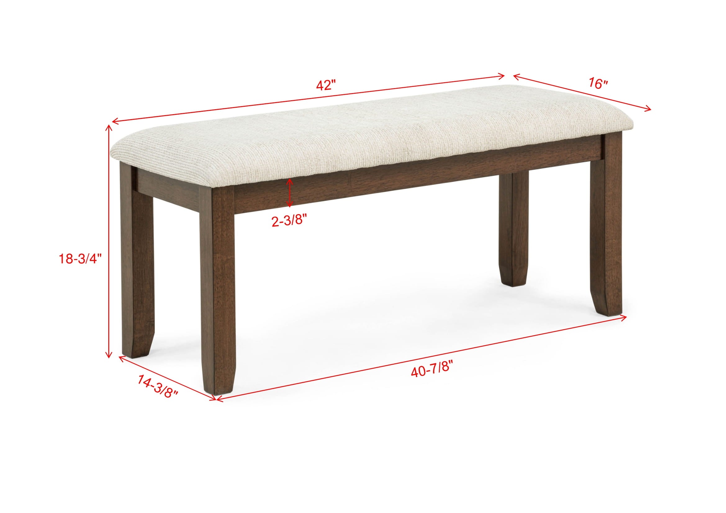 Avasa Upholstered Dining Bench from Crown Mark - Luna Furniture
