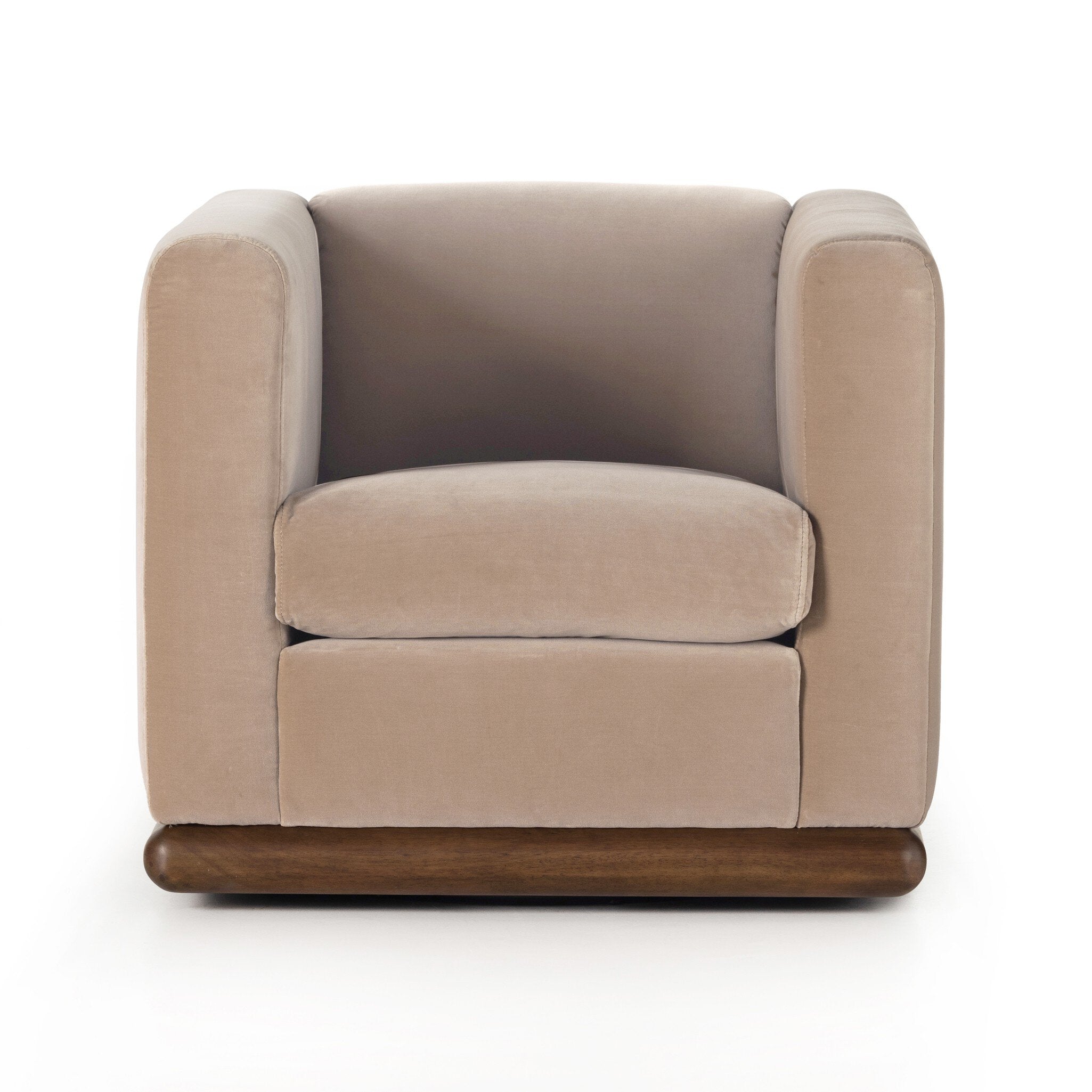 Elizabeth Swivel Chair in Surrey Taupe