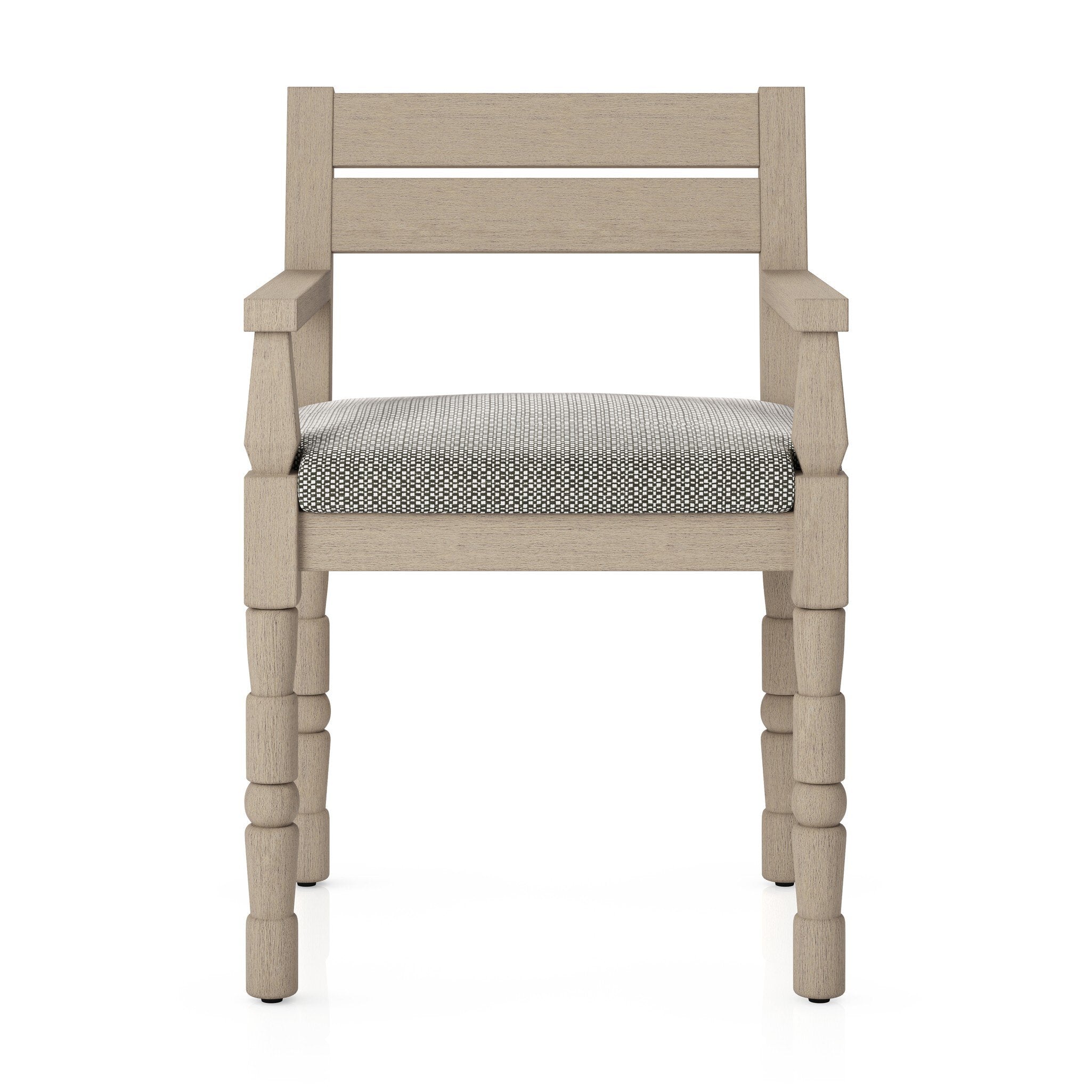 Waller Outdoor Dining Armchair in Faye Ash