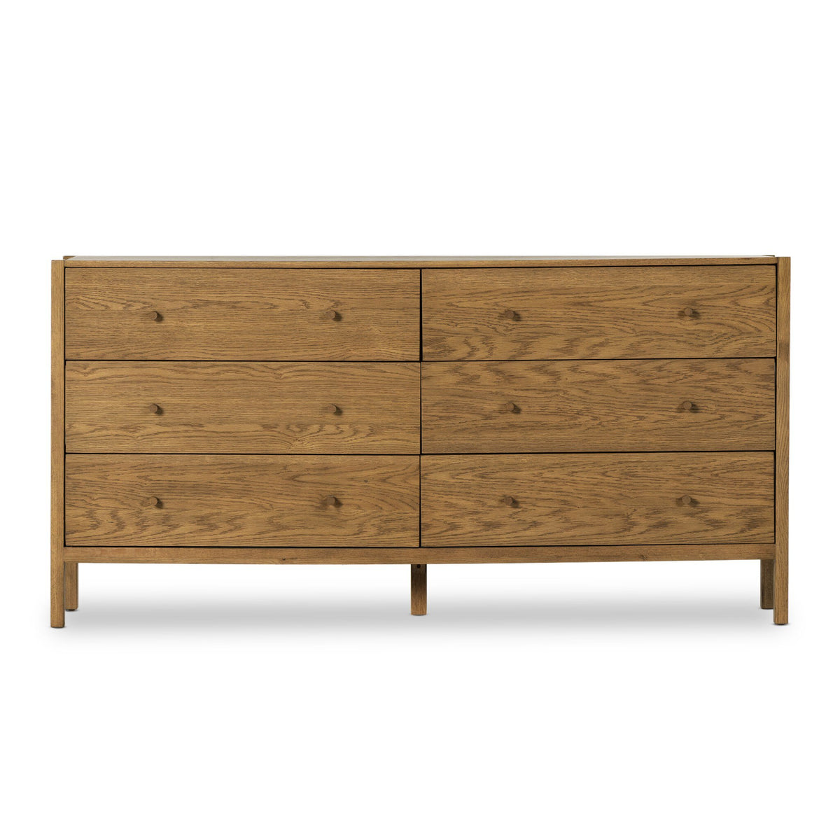 Meadow 6 Drawer Dresser in Tawny Oak Veneer