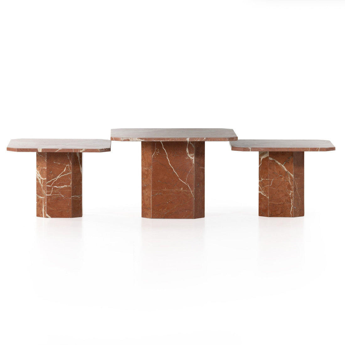 Edina Coffee Table in Rusty Marble