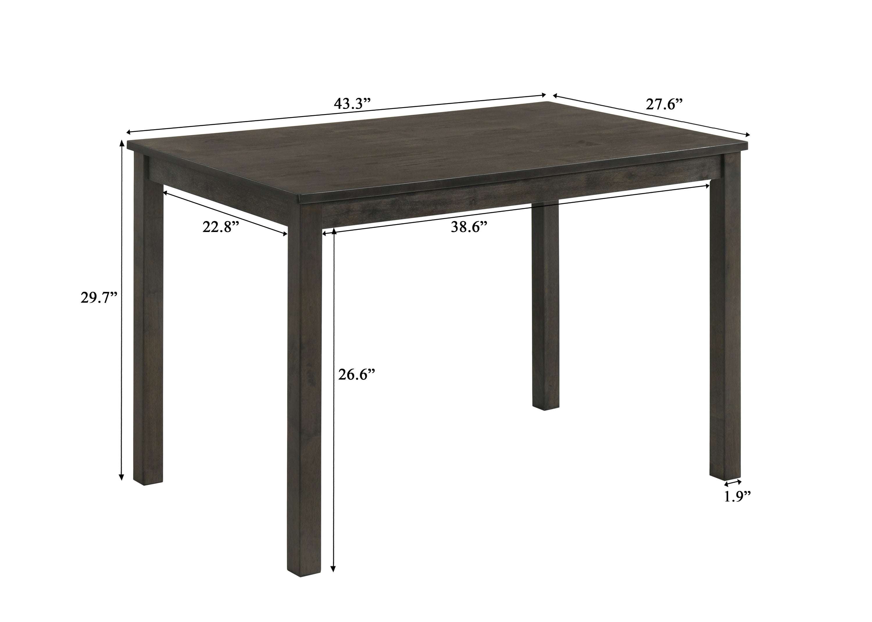 Melshire Dark Wood/Gray Dining Set from Crown Mark - Luna Furniture