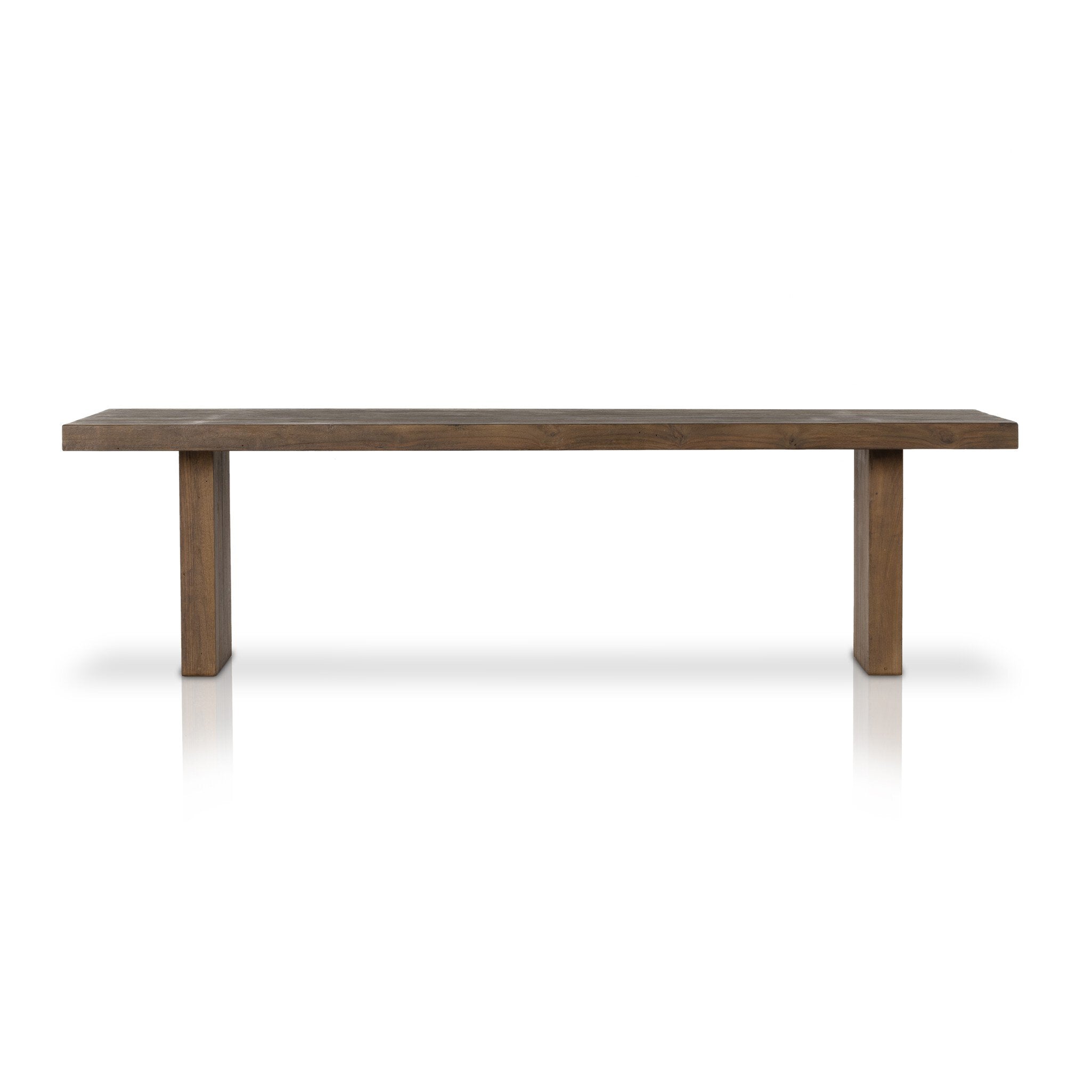 Encino Outdoor Dining Table in Stained Heritage Brown-FSC