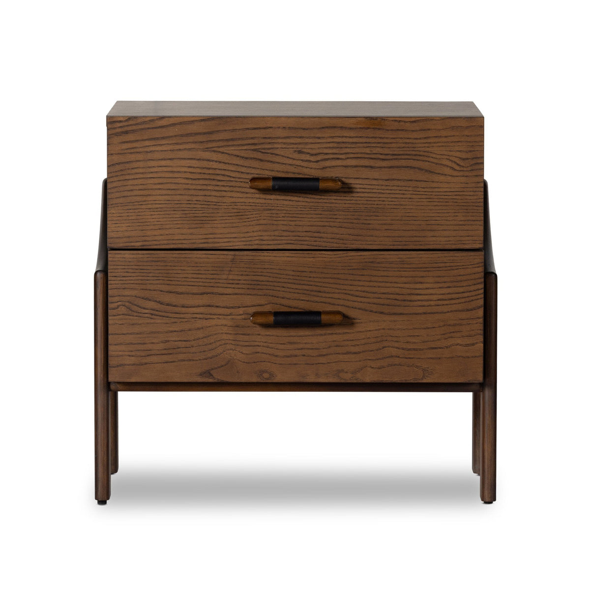 Halston Nightstand in Terra Brown Ash Veneer