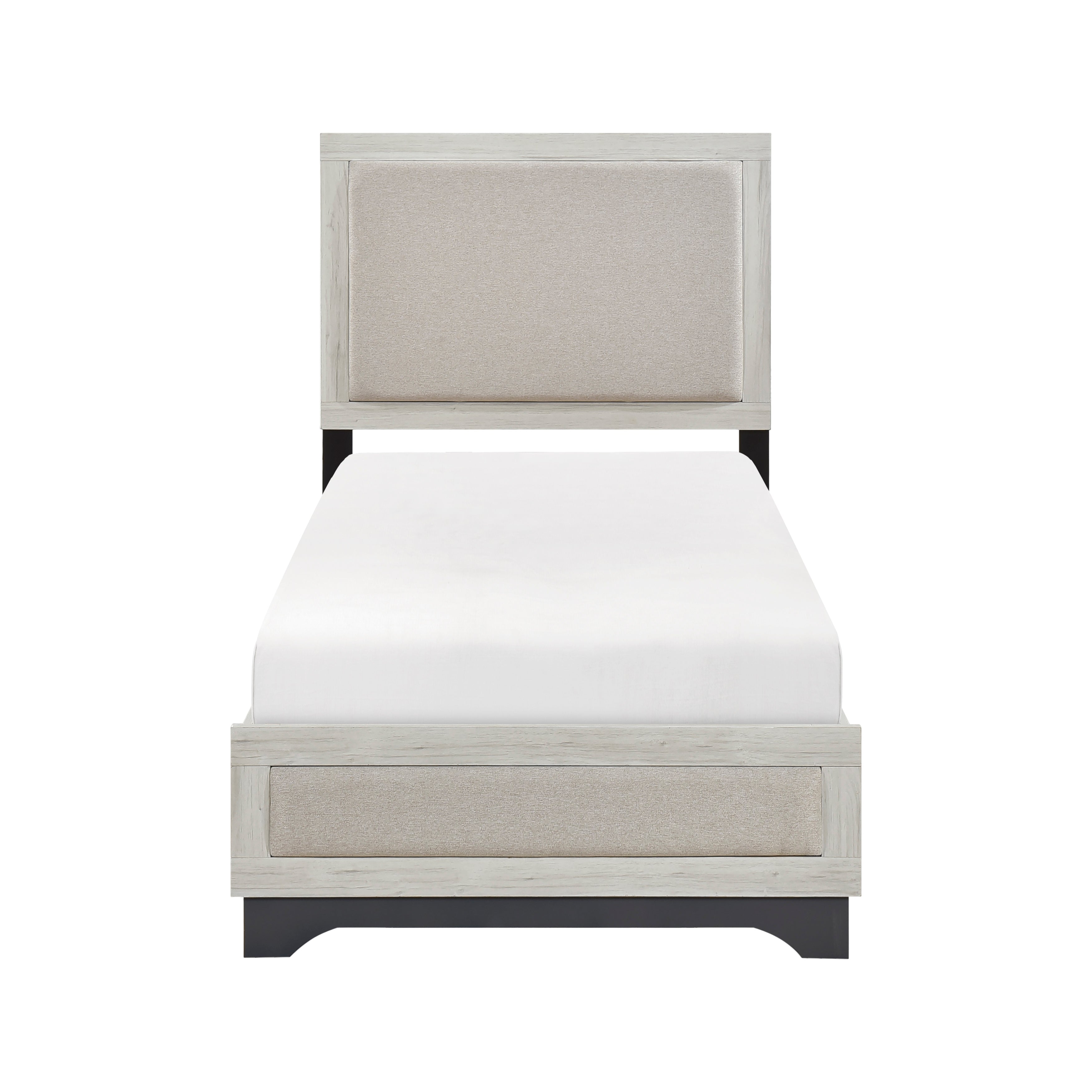 Westport White Oak/Gray Platform Youth Bedroom Set from Homelegance - Luna Furniture