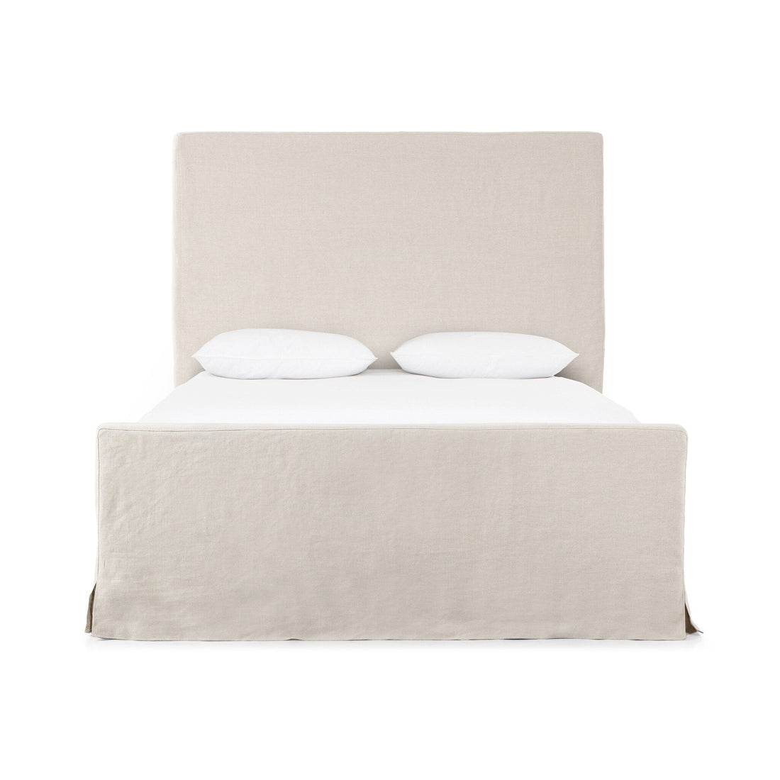 Daphne Slipcover Bed in Brussels Natural