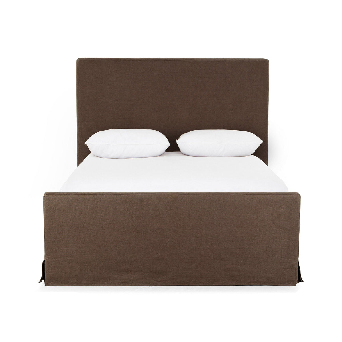 Daphne Slipcover Bed in Brussels Coffee