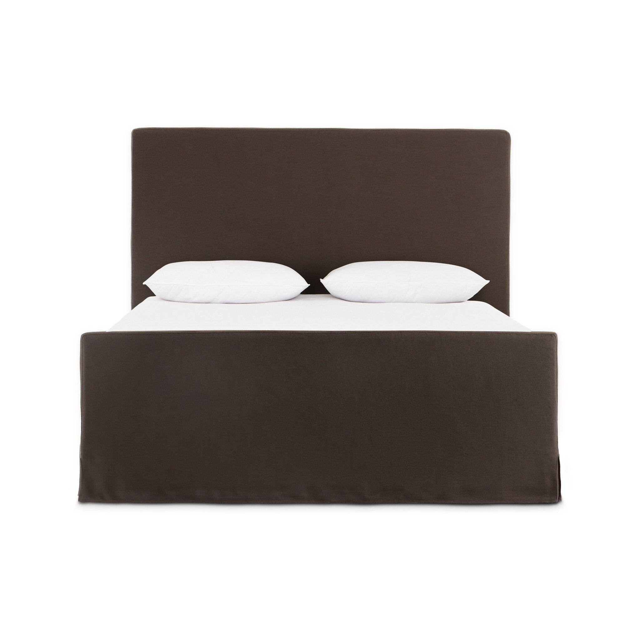 Daphne Slipcover Bed in Savoy Coffee