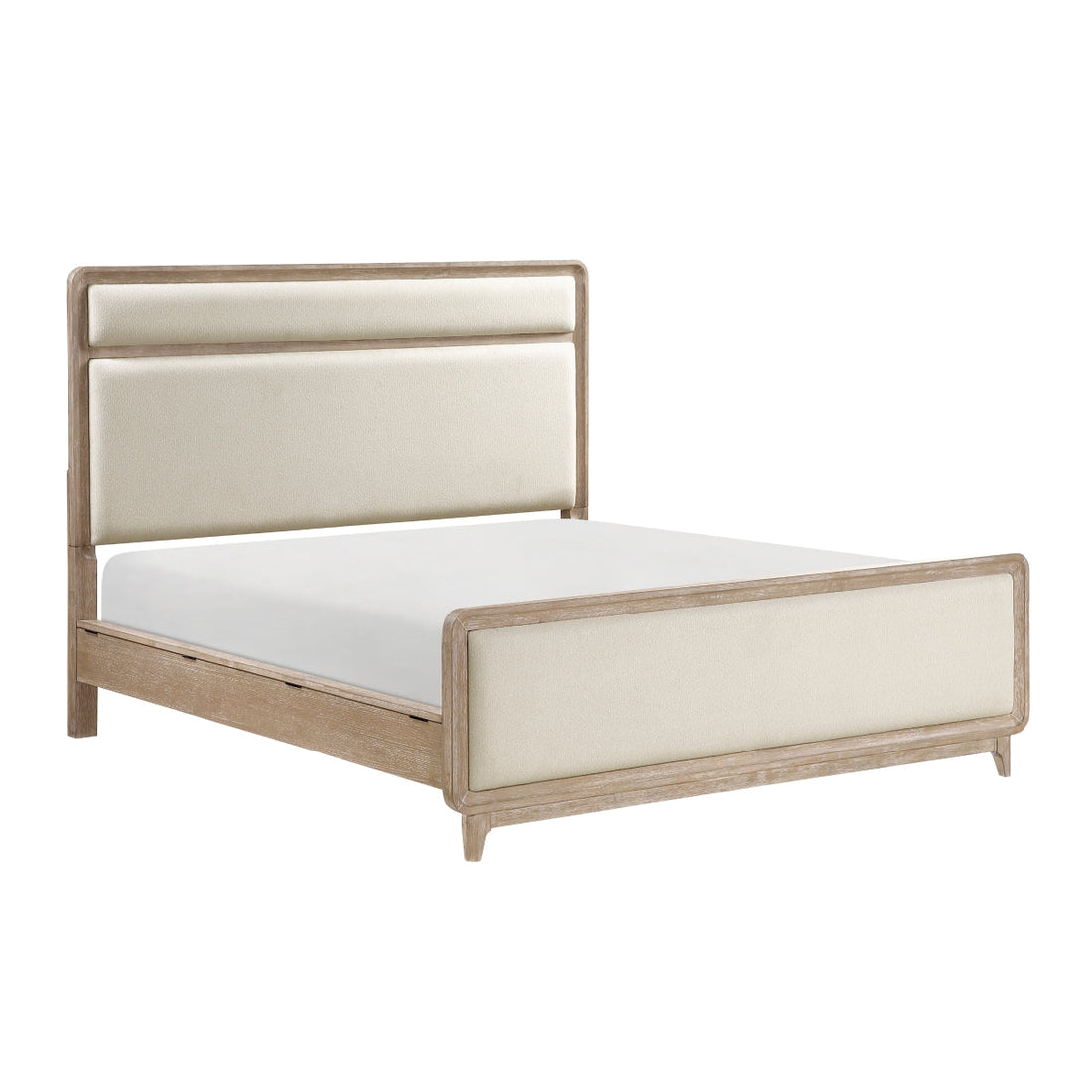 Wilshire Natural King Upholstered Bed from Homelegance - Luna Furniture