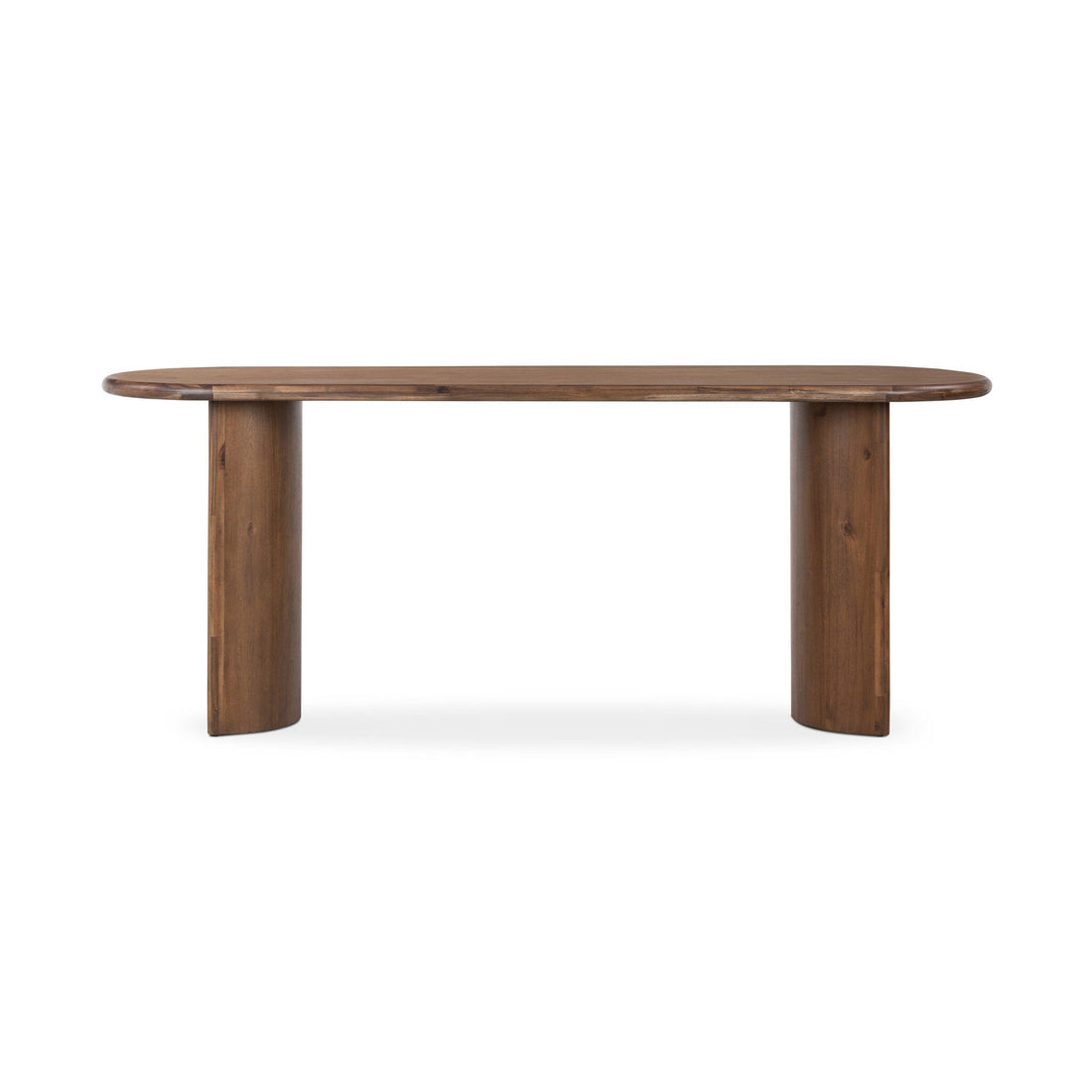 Paden Large Console Table in Seasoned Brown Acacia