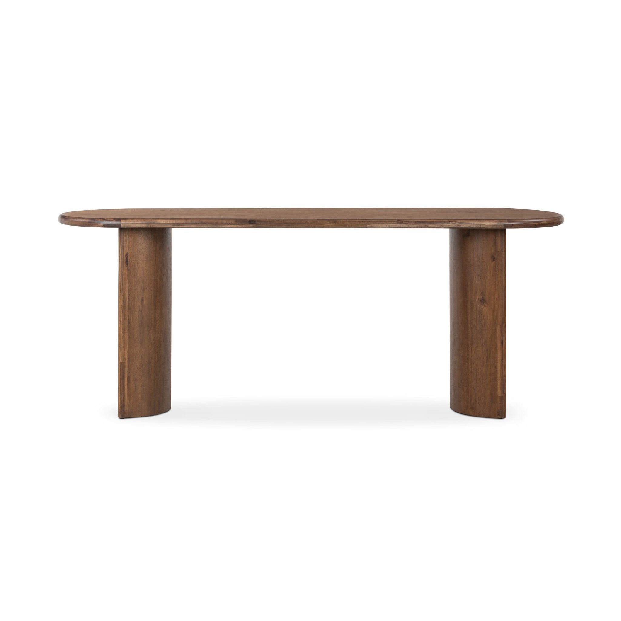 Paden Large Console Table in Seasoned Brown Acacia