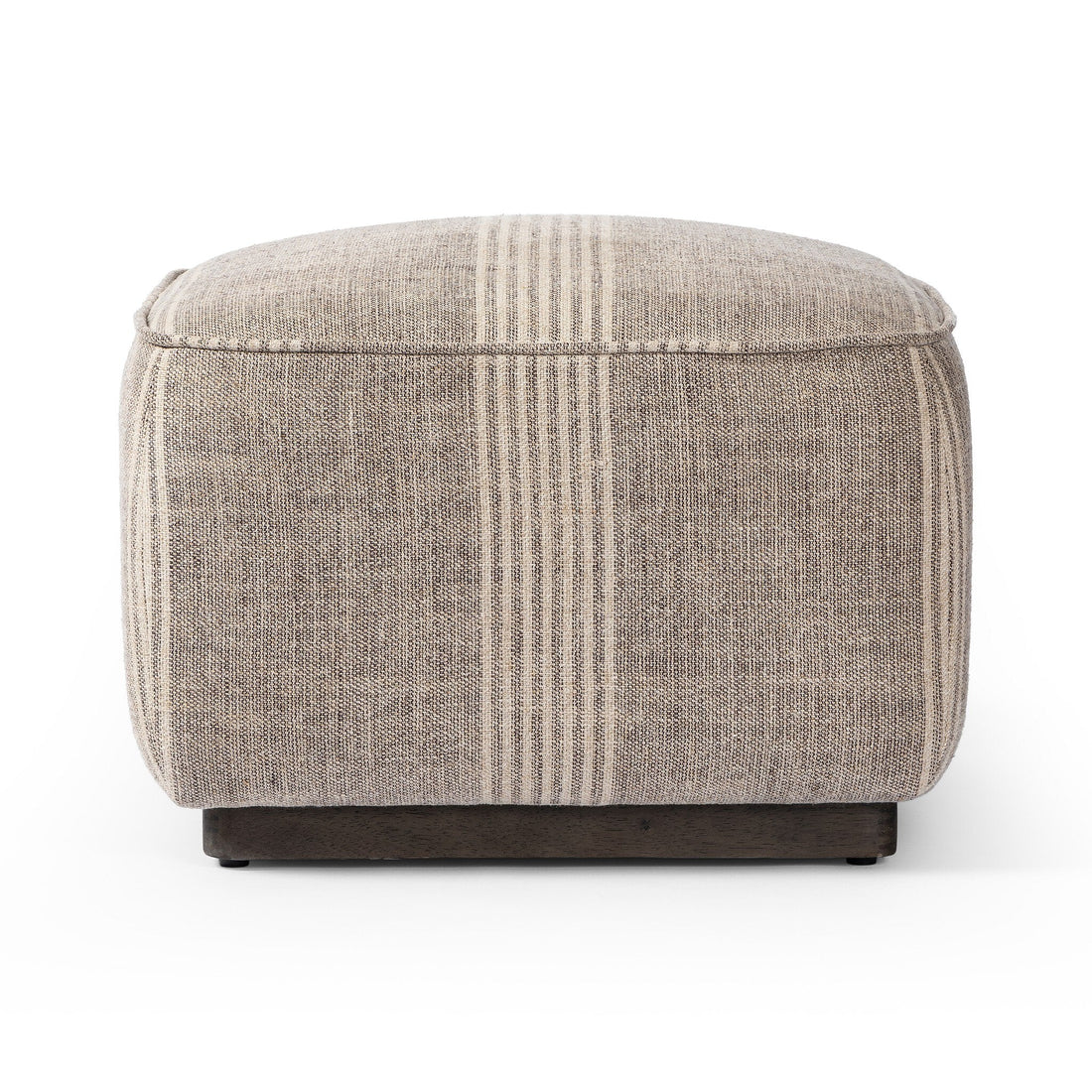 Sinclair Square Ottoman-21" in Manchester Flint