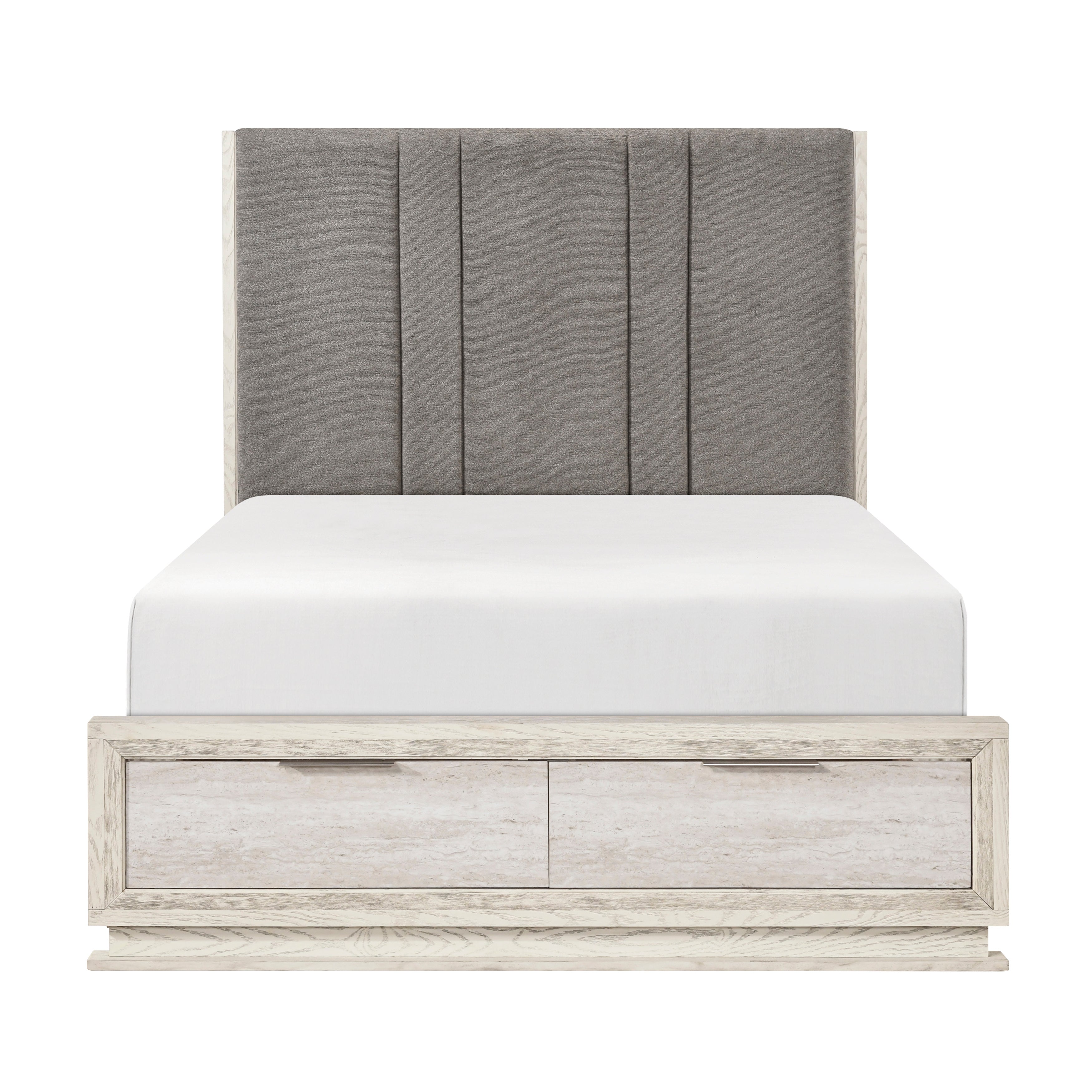 2391-1* (3) Queen Platform Bed with Footboard Storage - 2391-1*