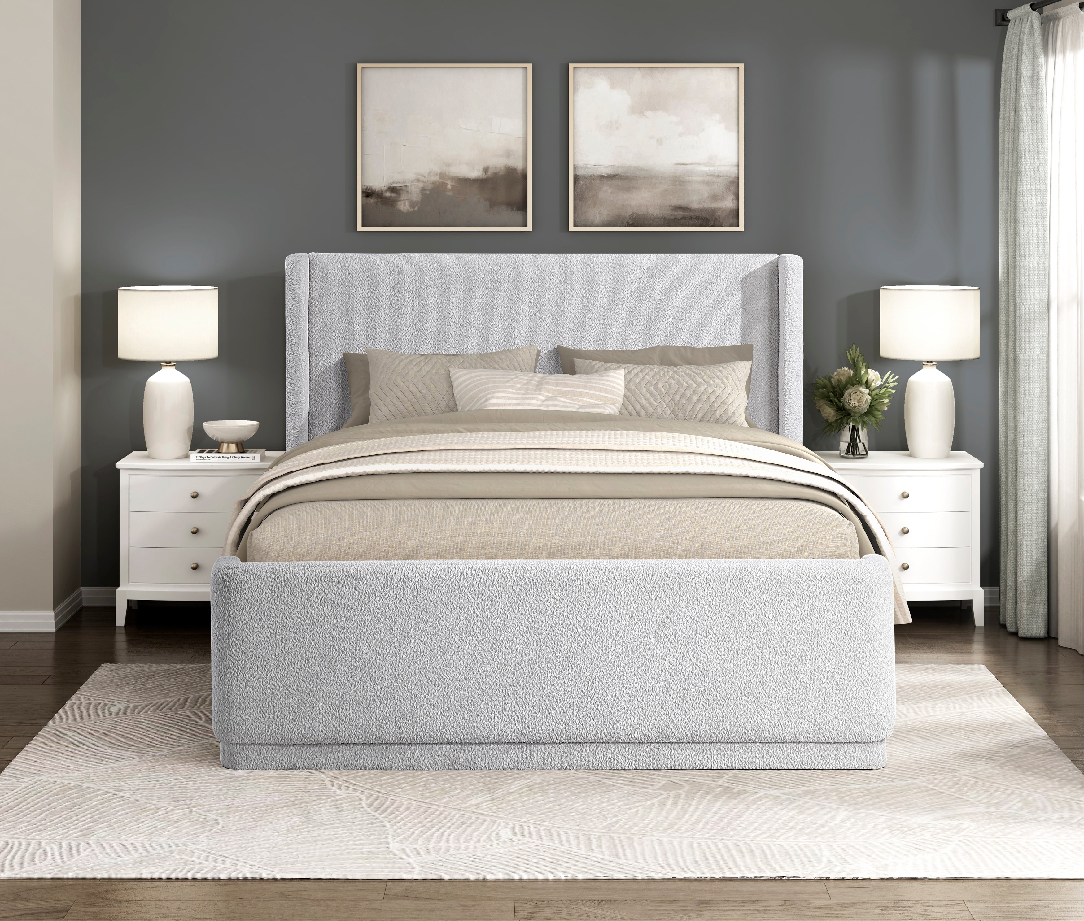 2396LGK-1EK* (2) Eastern King Platform Bed - 2396LGK-1EK*