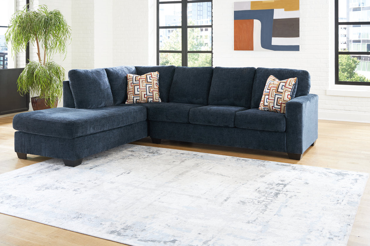 Aviemore Ink 2-Piece Sectional with Chaise - Ashley - Luna Furniture