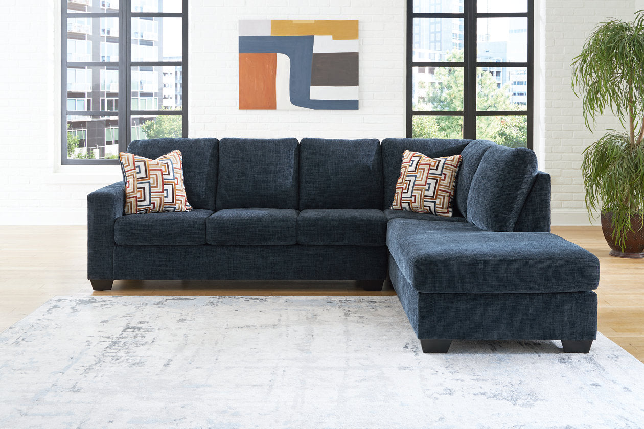 Aviemore Ink 2-Piece Sectional with Chaise - Ashley - Luna Furniture