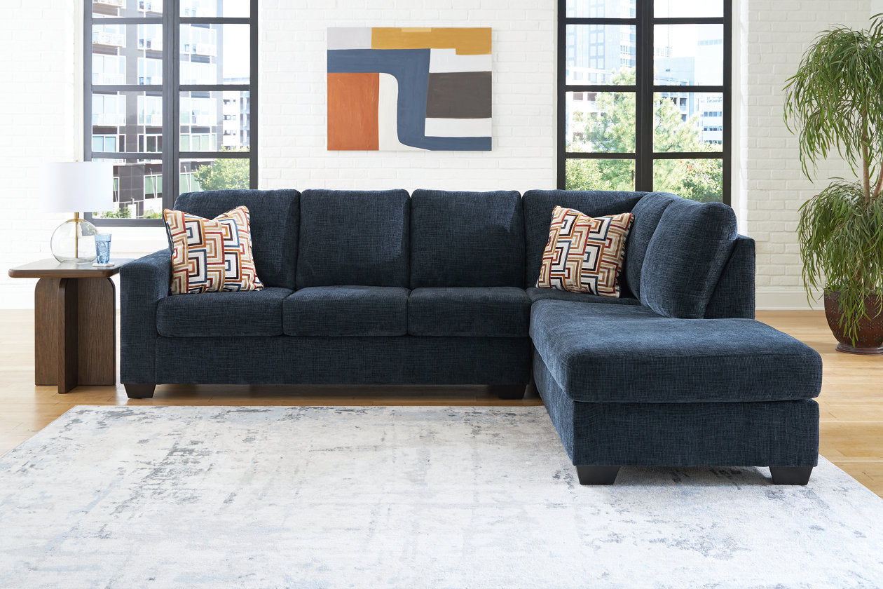 Aviemore Ink 2-Piece Sectional with Chaise - Ashley - Luna Furniture