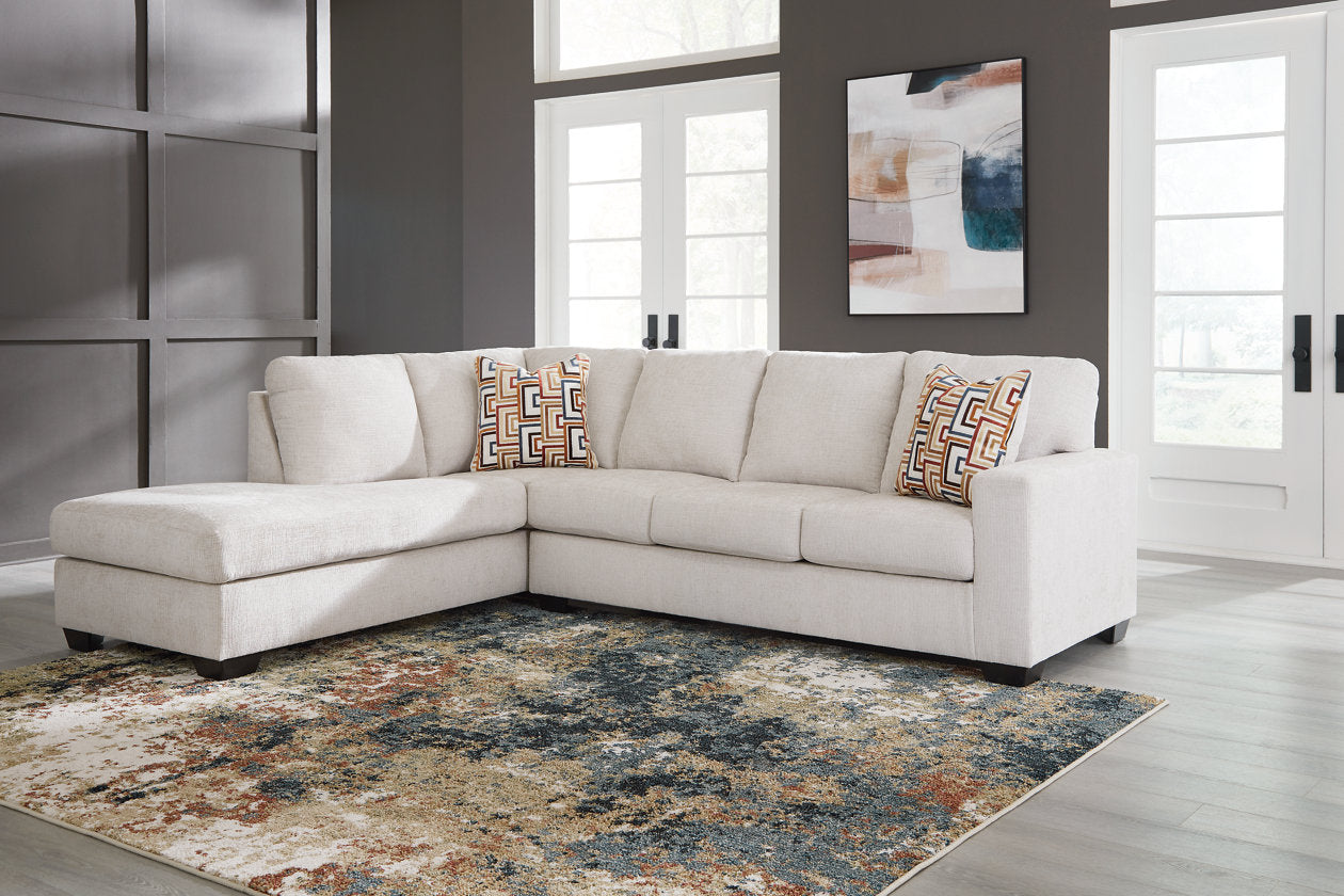 Aviemore Stone 2-Piece Sectional with Chaise - Ashley - Luna Furniture
