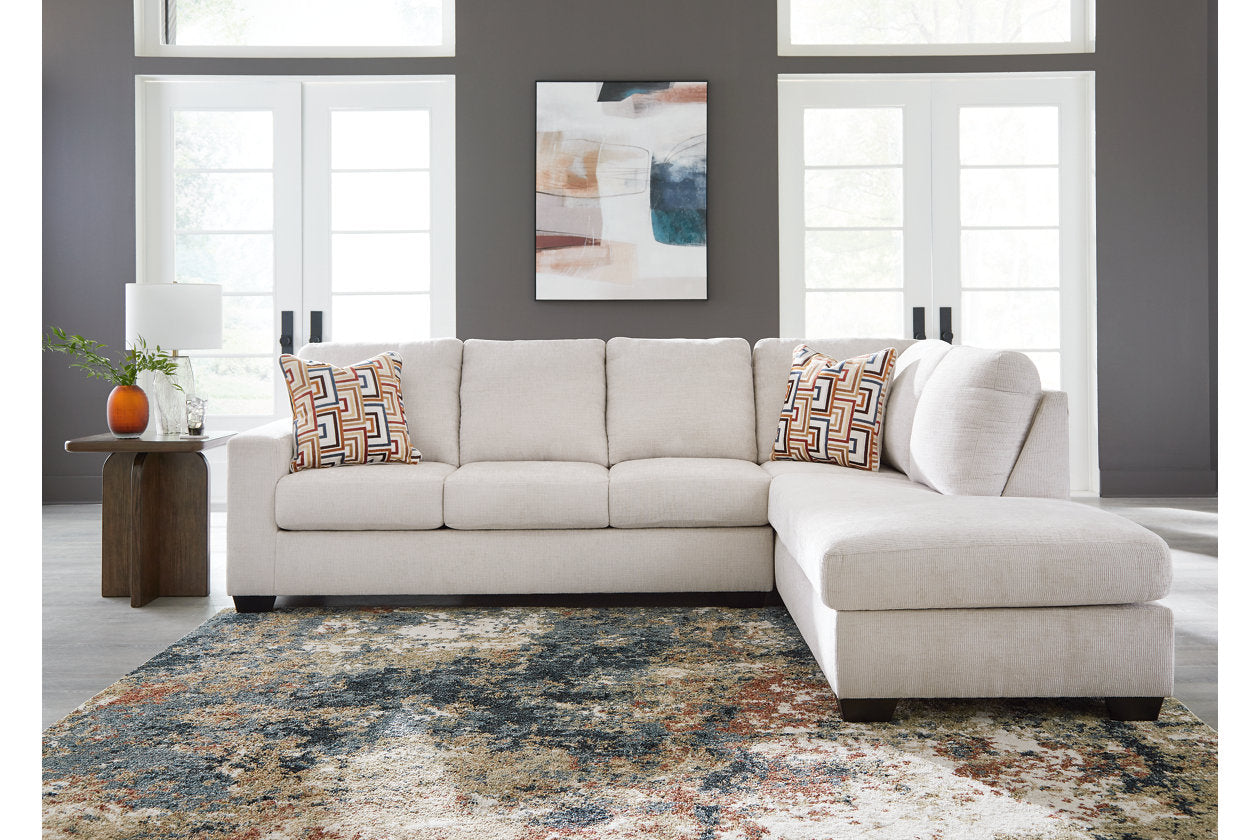 Aviemore Stone 2-Piece Sectional with Chaise - Ashley - Luna Furniture