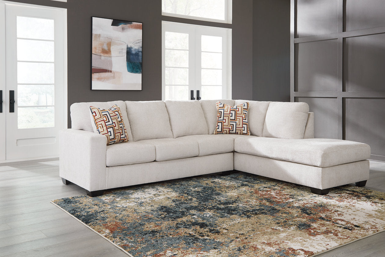 Aviemore Stone 2-Piece Sectional with Chaise - Ashley - Luna Furniture