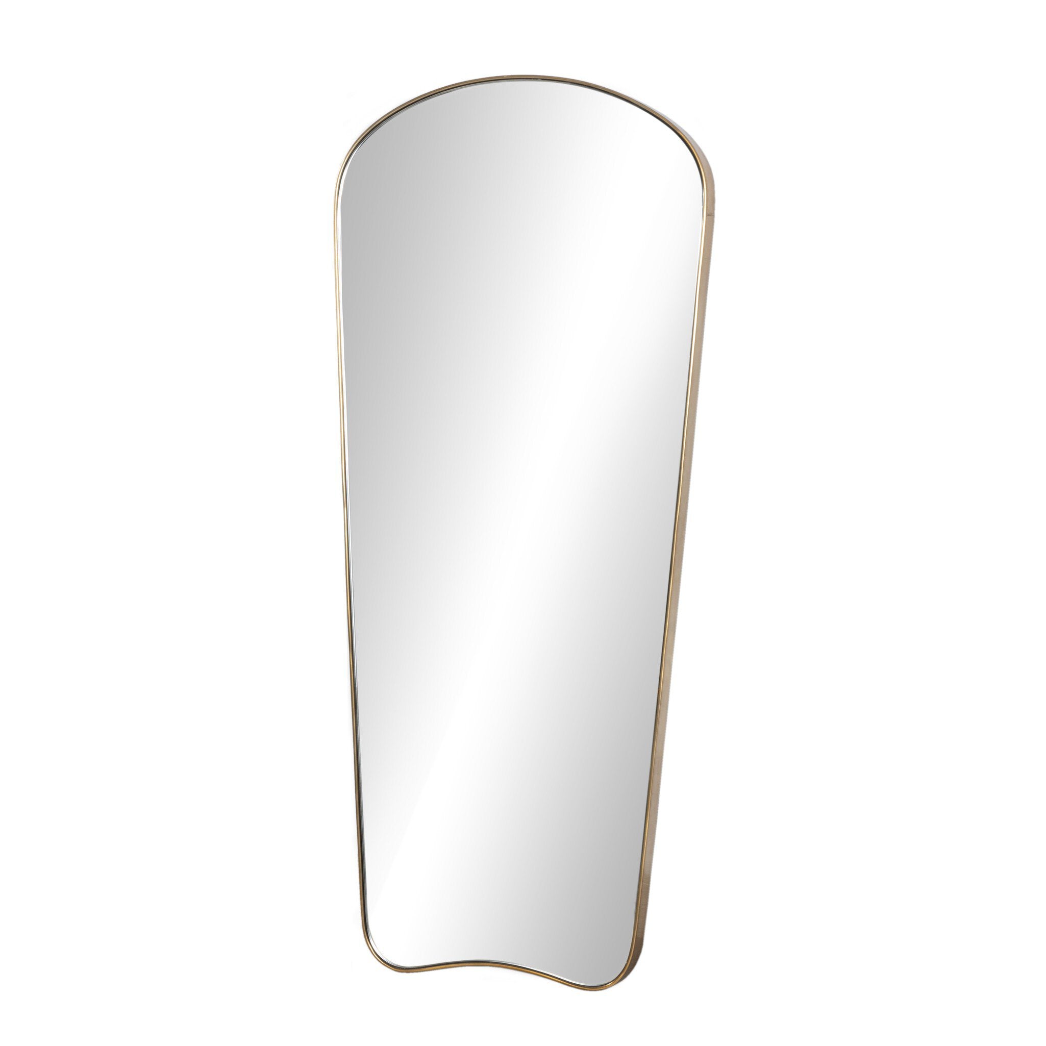 Merona Wall Mirror in Polished Brass