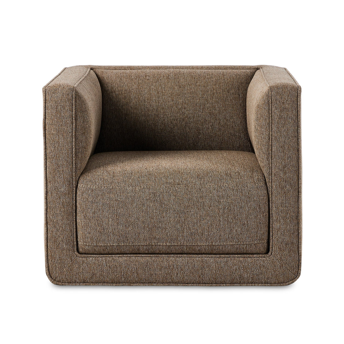 Phillip Swivel Chair in Delta Tweed