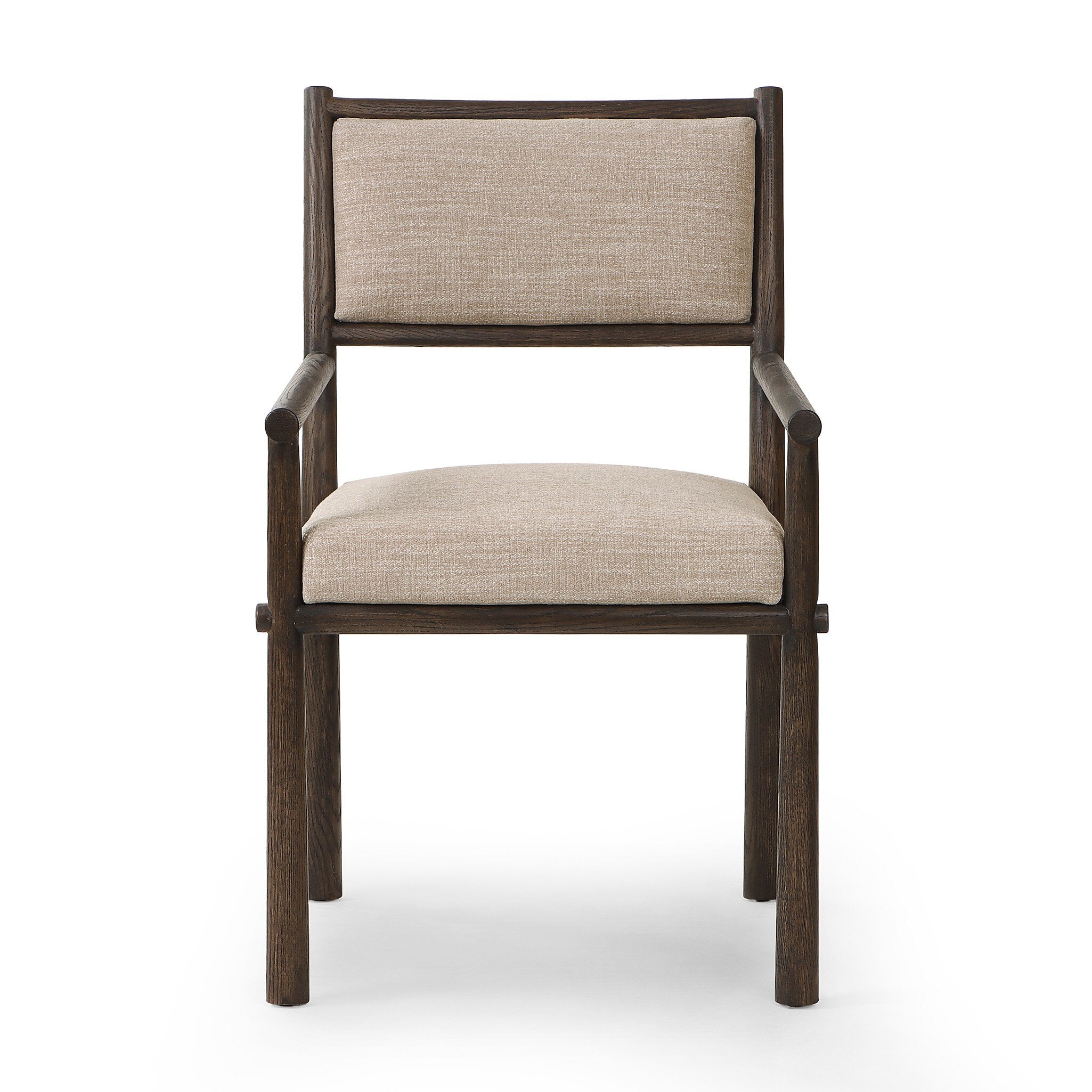 Akiro Dining Armchair in Laken Stone