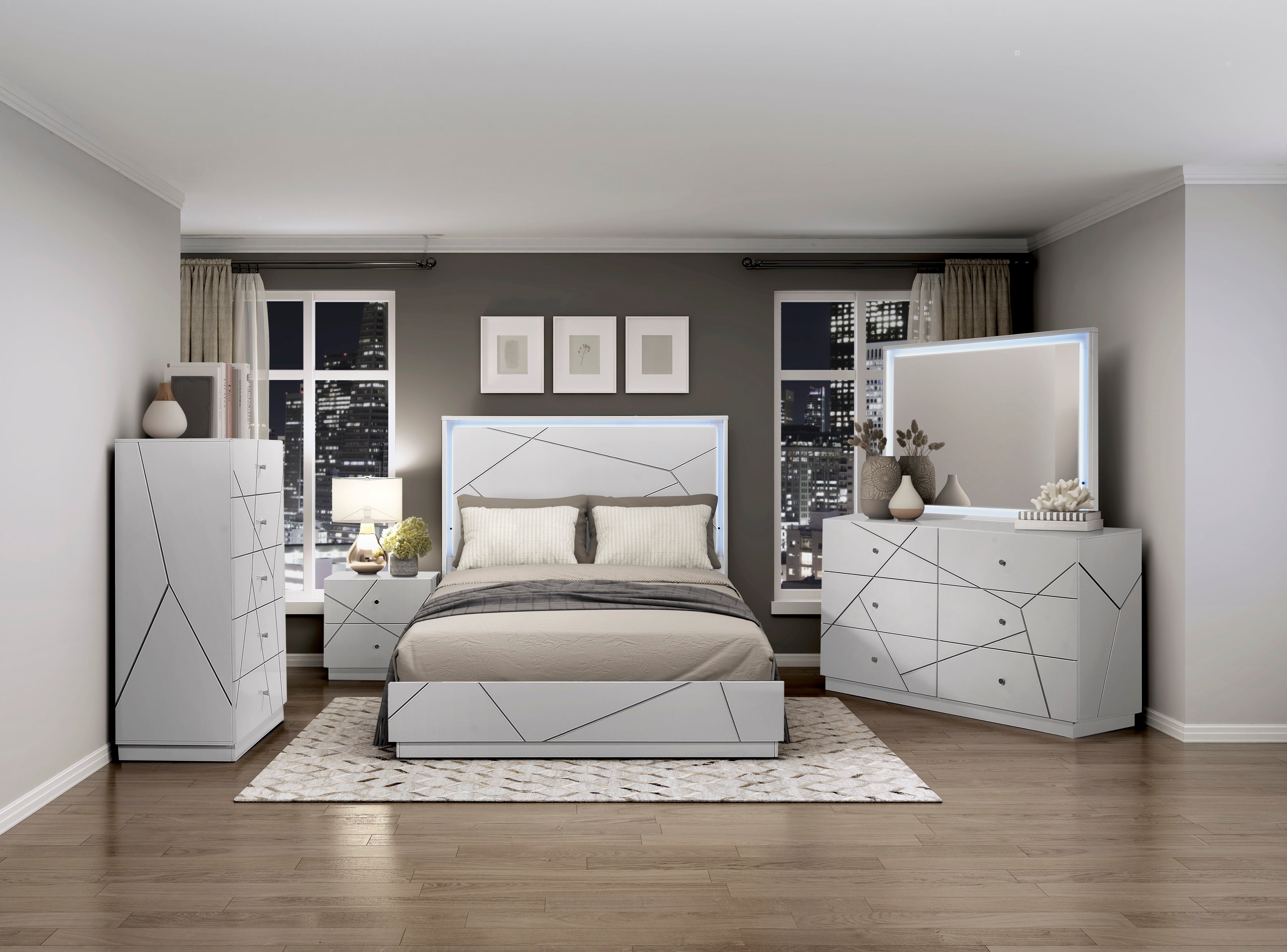 2455-1* (2) Queen Bed - 2455-1*