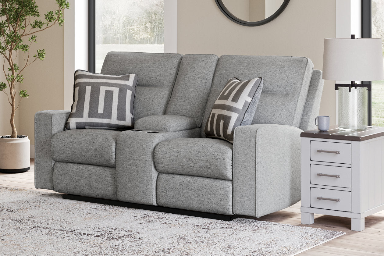 Biscoe Pewter Power Reclining Living Room Set - Ashley - Luna Furniture