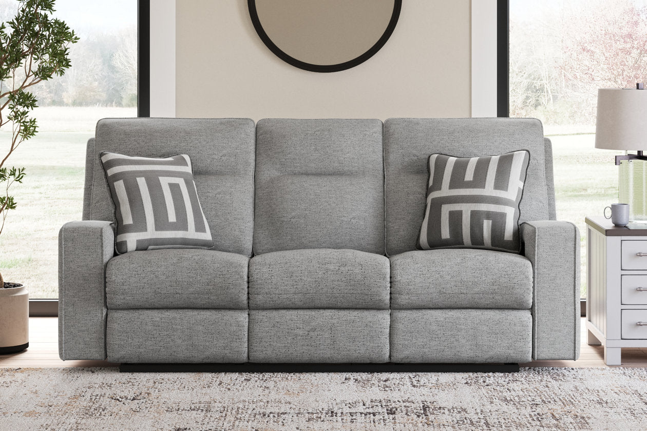 Biscoe Pewter Power Reclining Living Room Set - Ashley - Luna Furniture