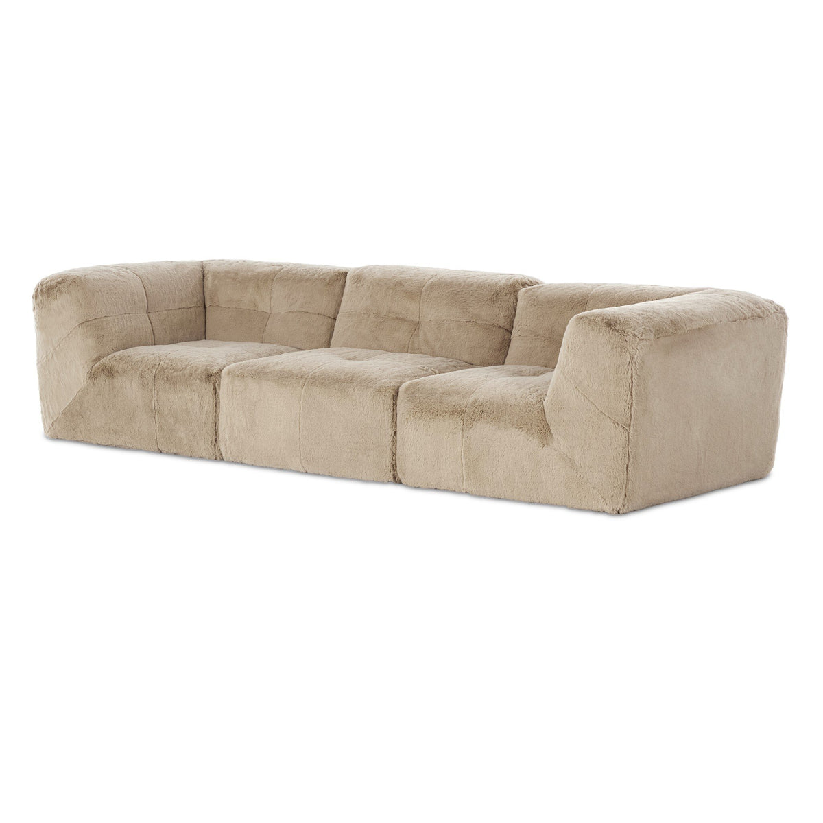 Miles 3Pc Sectional Sofa in Boden Pewter