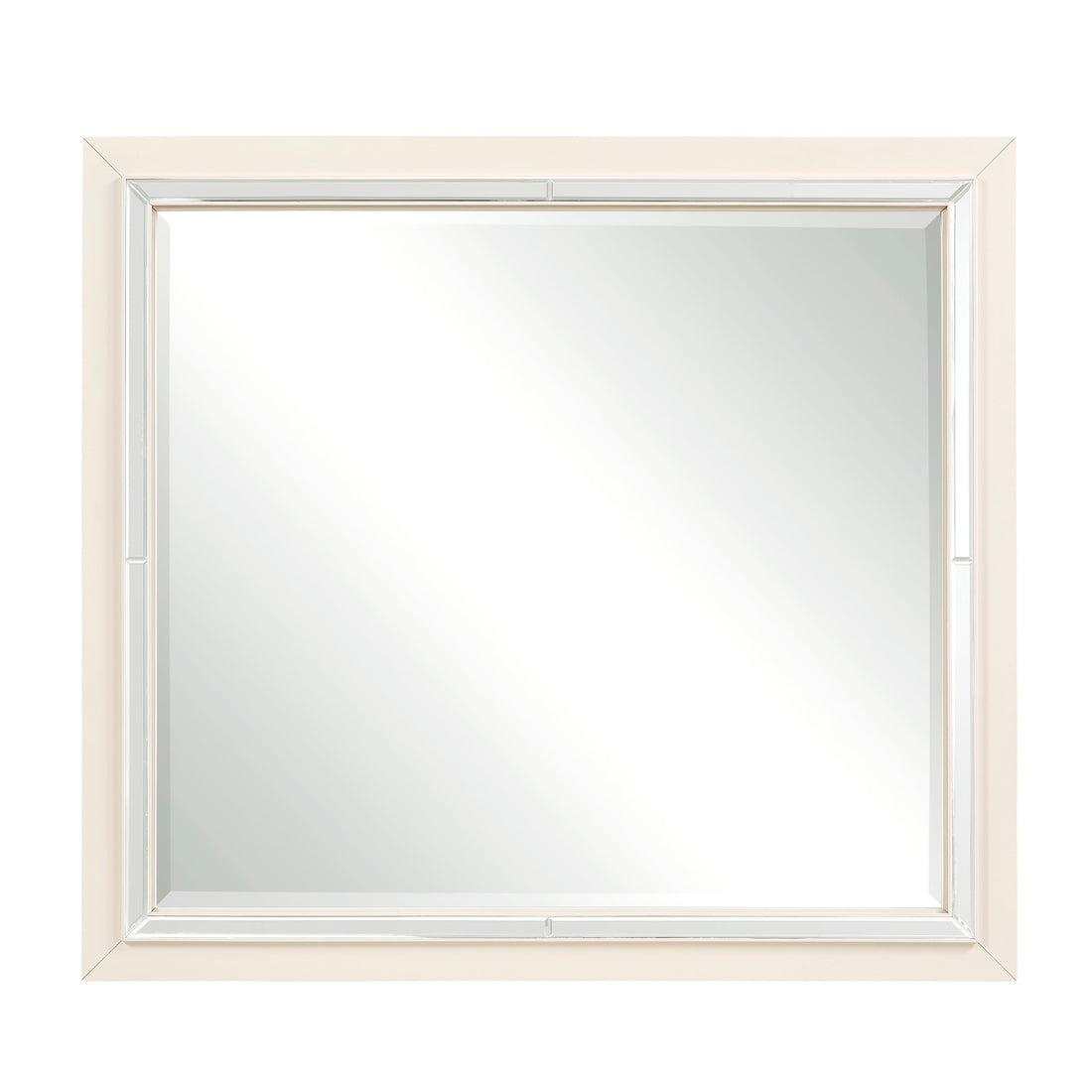Alabaster Light Gray Bedroom Mirror