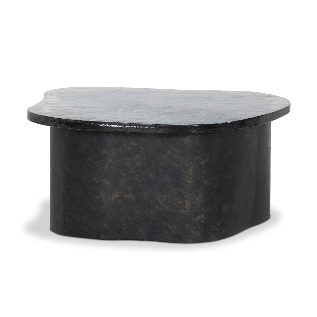Efran Nesting Coffee Table in Smoked Brown Cast Glass