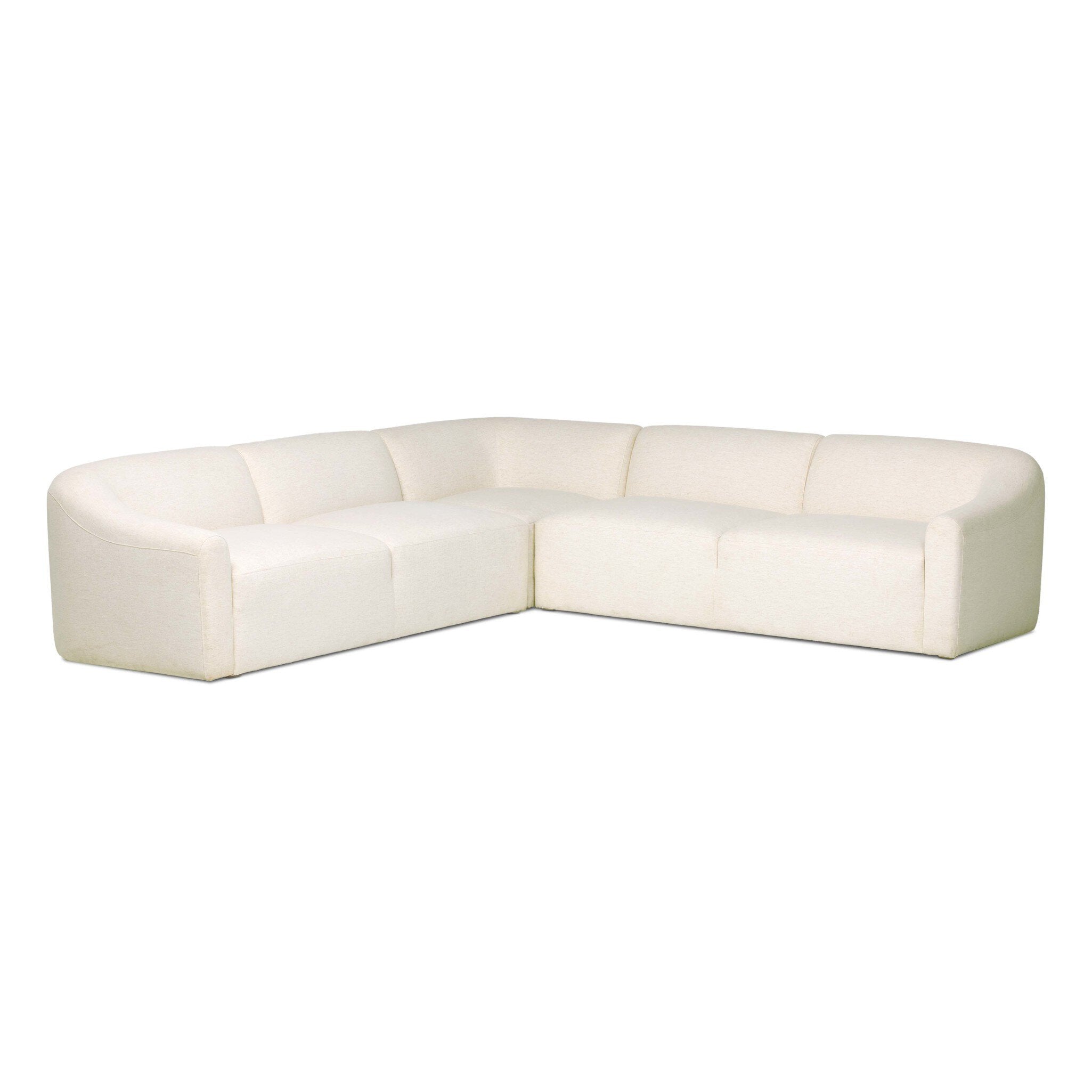Nellie 3Pc Sectional in Crypton Nomad Snow